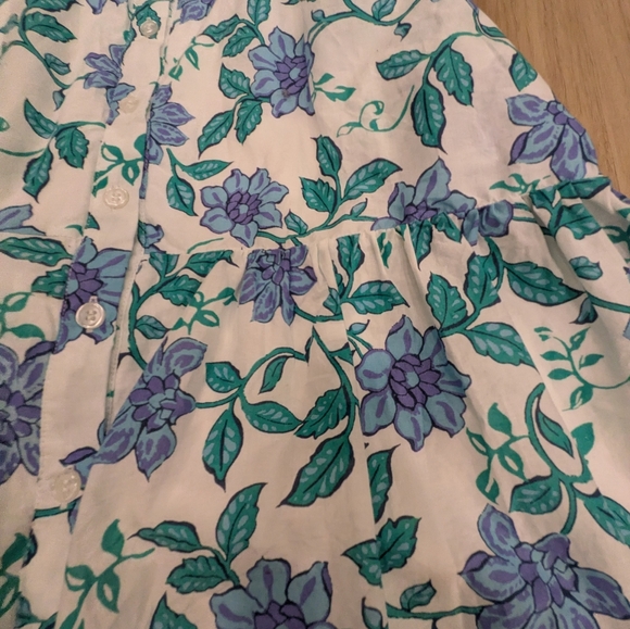 Calypso St Barth Floral Button Up Mini Dress Size 12 - Picture 2 of 8